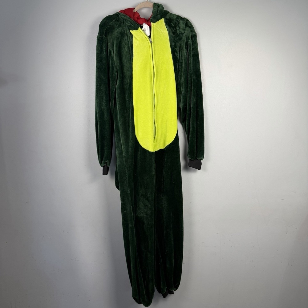 Dinosaur T-Rex 1 Pc Halloween Costume Cosplay Unisex Size S/M Pockets Jumpsuit